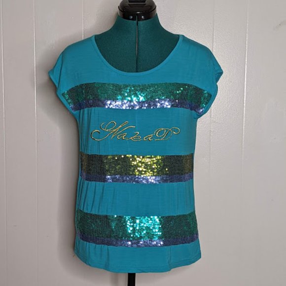 Nakad Decorated With Sequins Embroidered Top. Size S. - Picture 1 of 9